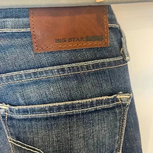 1974 edition Big Star Remy boot Jeans Womens Size 25L Low Rise Dark Wash - Picture 4 of 5